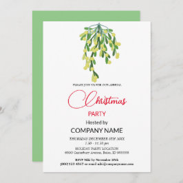 Weihnachten- und Mistletodekorationen Einladung