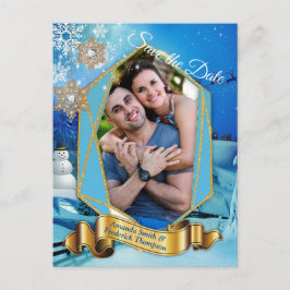 Weihnachten und Neues Jahr 2024 Ankündigungspostkarte