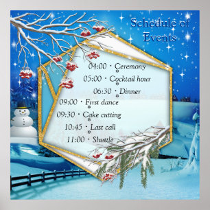 Weihnachten und Neues Jahr 2024 Poster