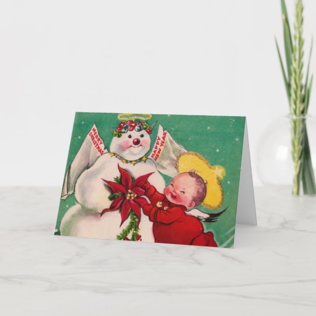 Weihnachten und Neues Jahr Grußkarte (Vorderseite)