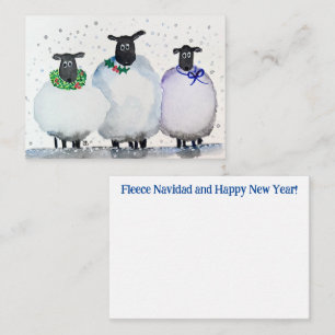 Weihnachten und Neues Jahr im Wasser Mitteilungskarte