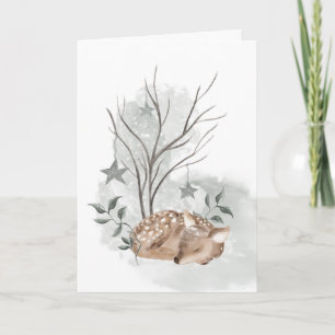 Weihnachten und Neujahr: Wasserfarbe Weihnachten Karte