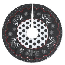 Weihnachten und Polka Dots Tree Rock