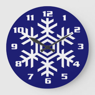Weihnachten und Saisonale Wohngestaltung Weißer Sc Große Wanduhr