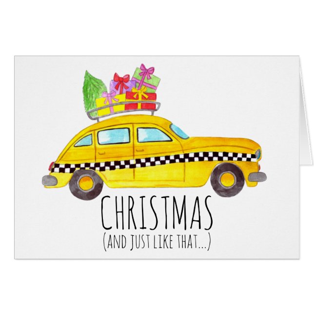 Weihnachten und so wie die New Yorker Taxi (Vorderseite (Horizontal))