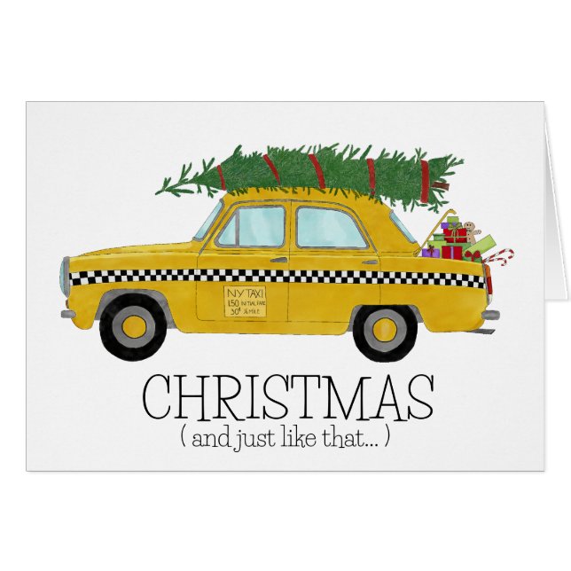 Weihnachten und so wie die New Yorker Taxi (Vorderseite (Horizontal))