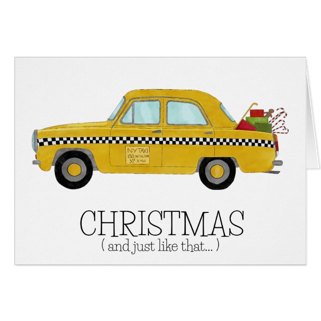 Weihnachten und so wie die New Yorker Taxi (Vorderseite (Horizontal))