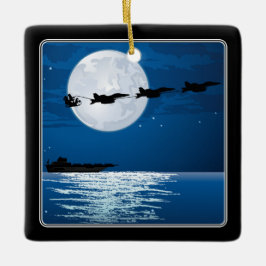 Weihnachten und Super Hornets F/A-18 Weihnachten Keramikornament