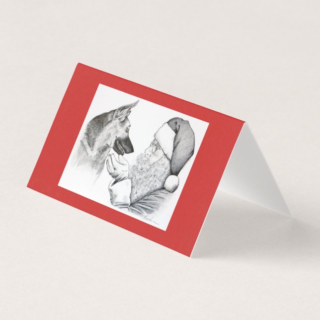 Weihnachten und Weihnachten des Deutschen Hirten (Vorderseite)