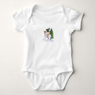 Weihnachten und Winter Design Baby Jersey Bodysuit Strampler