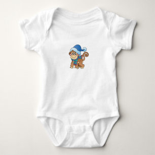 Weihnachten und Winter Design Baby Jersey Bodysuit Strampler