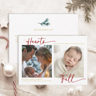 Weihnachten Unsere Herzen Red Gold Familie Baby 2