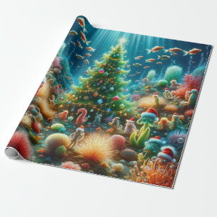 Weihnachten unter dem Meer Geschenkpapier