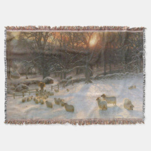 Weihnachten unter den schneebedeckten Zweigen Decke