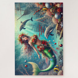Weihnachten unter der Meerjungfrau Puzzle