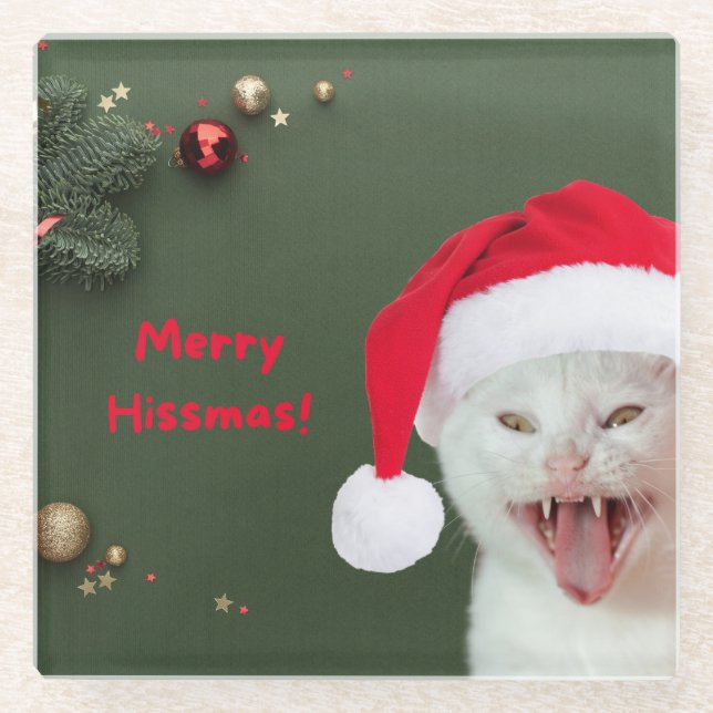 Weihnachten Untersetzer, frohe Weihnachtswünsche Glasuntersetzer (Vorderseite)