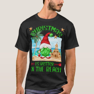 Weihnachten Urlaub am Strand Funny Gnome T-Shirt
