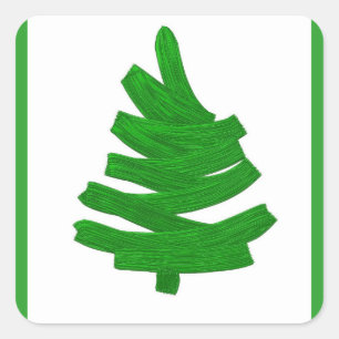 Weihnachten Urlaubsmuster. Quadratischer Aufkleber