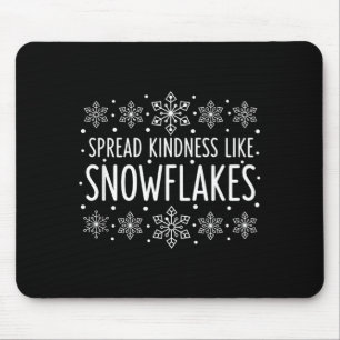 Weihnachten verbreitet Freundlichkeit wie Schneefl Mousepad