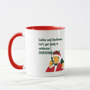 Weihnachten verkündet lustiges Angebot für Kaffee- Tasse