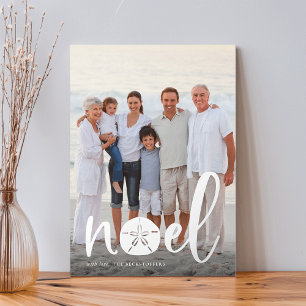 Weihnachten Vertikales Weihnachts-Foto Silver Folien Feiertagskarte