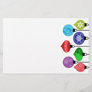 Weihnachten verziert Briefpapier