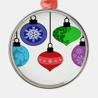 Weihnachten verziert Verzierung Silbernes Ornament