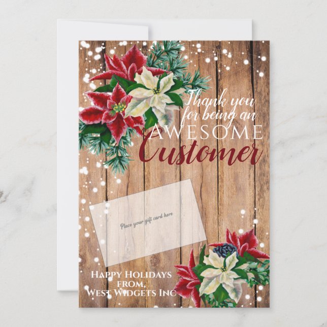 Weihnachten Vielen Dank Ihr Kundenkartenbesitzer (Vorderseite)