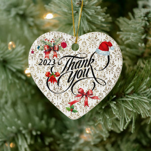Weihnachten Vielen Dank Keramik Ornament