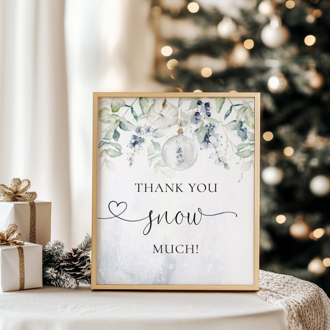 Weihnachten vielen Dank Schnee Poster (Von Creator hochgeladen)
