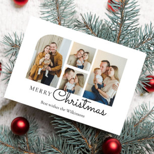 Weihnachten vier Foto Familie minimalistisch xmas