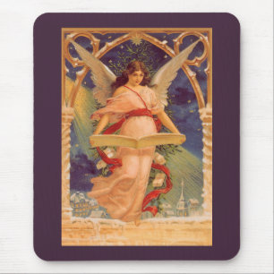 Weihnachten, Viktorianische Angel-LesebBibel Mousepad