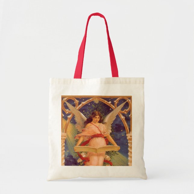 Weihnachten, Viktorianische Angel-LesebBibel Tragetasche (Vorne)