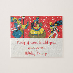 Weihnachten, Viktorianische Familie Puzzle