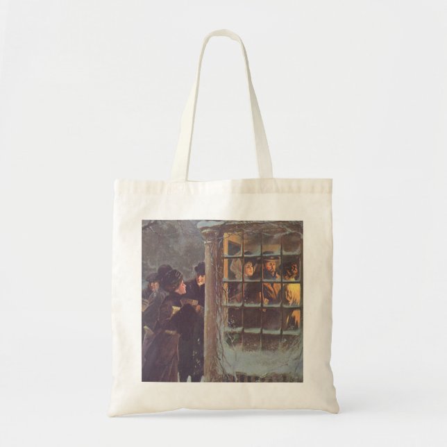 Weihnachten, Viktorianische Leute im Party Tragetasche (Vorne)