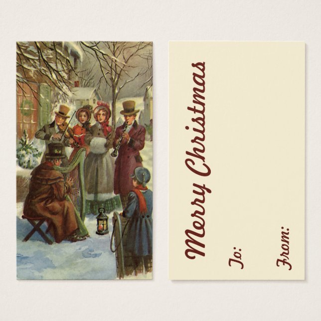 Weihnachten, Viktorianische Musiker Caroling (Vorne & Hinten)