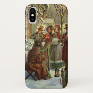 Weihnachten, Viktorianische Musiker Caroling iPhone X Hülle