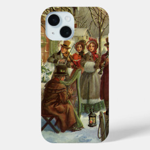 Weihnachten, Viktorianische Musiker Caroling iPhone 15 Hülle