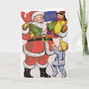 Weihnachten, Viktorianische Weihnachtskarte Feiertagskarte