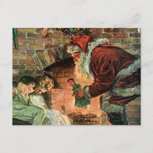 Weihnachten, Viktorianische Weihnachtskinder Feiertagspostkarte
