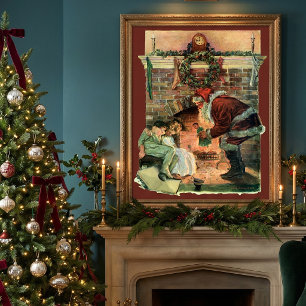 Weihnachten, Viktorianische Weihnachtskinder Poster