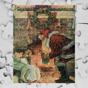 Weihnachten, Viktorianische Weihnachtskinder Puzzle