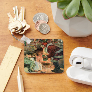 Weihnachten, Viktorianische Weihnachtskinder Schlüsselanhänger