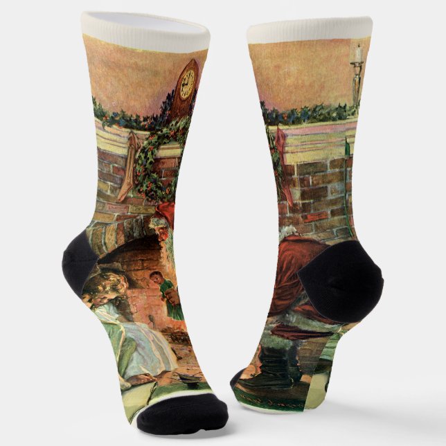 Weihnachten, Viktorianische Weihnachtskinder Socken (Gewinkelt)