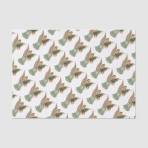 Weihnachten, Viktorianischer Engel mit Baum Seidenpapier