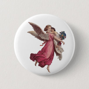 Weihnachten, Viktorianischer Wächter Angel Button