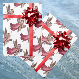 Weihnachten, Viktorianischer Wächter Angel Geschenkpapier