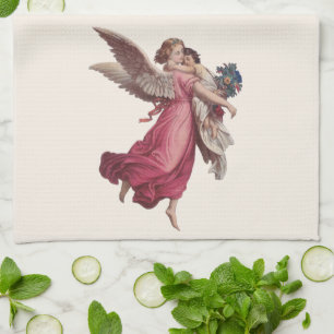 Weihnachten, Viktorianischer Wächter Angel Geschirrtuch