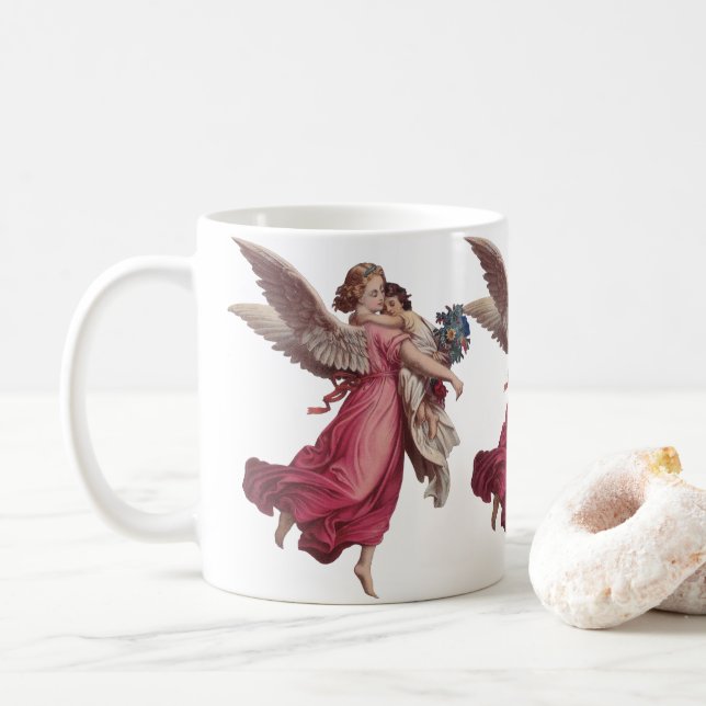 Weihnachten, Viktorianischer Wächter Angel Tasse (Mit Donut)