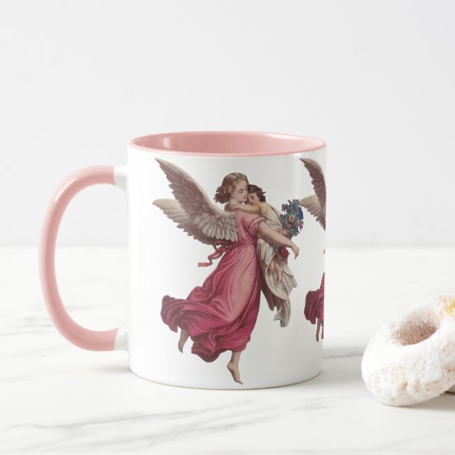 Weihnachten, Viktorianischer Wächter Angel Tasse (Mit Donut)